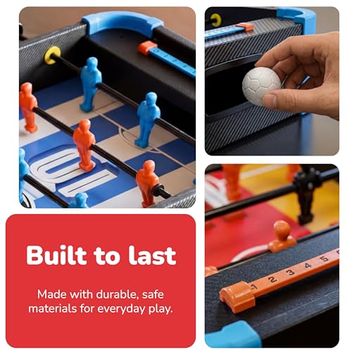 Image of Lifelong Foosball Table with Chess & Ludo | 3-in-1 Big Size Indoor Outdoor Game for Kids | 6 Handles with Team Players | Portable & Durable | Fun Games for Boys & Girls 7-14 Years(70x10x32 cm)LLCFBT02