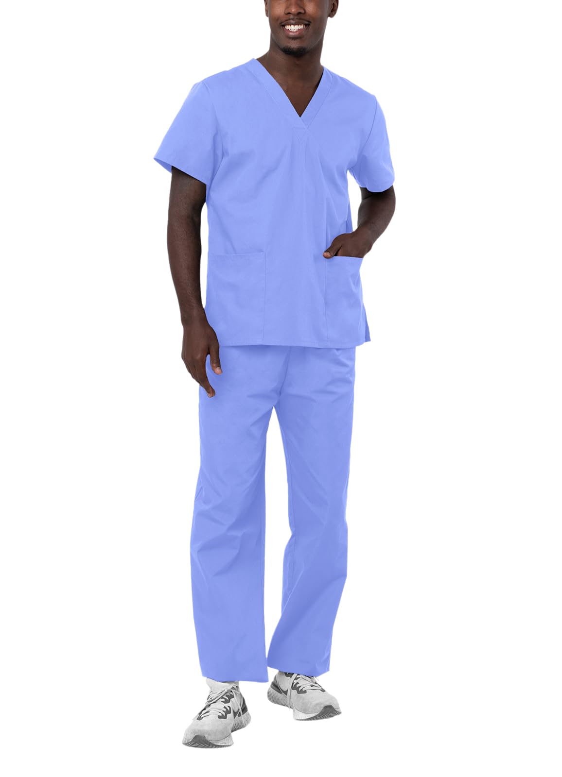 Adar Universal Unisex Scrubs - Unisex Drawstring Scrub Set