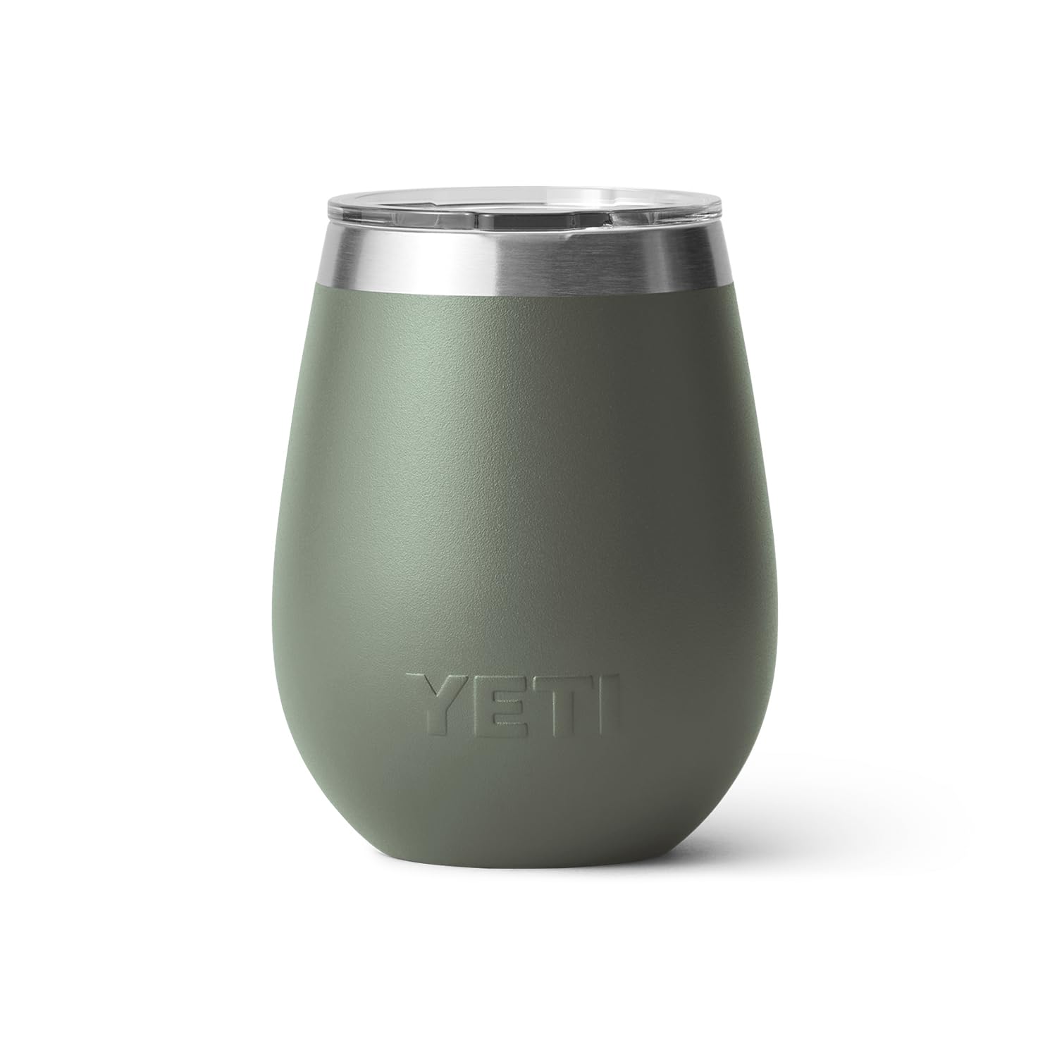 YETI Rambler Gobelet à vin isotherme en acier inoxydable avec couvercle MagSlider, 295 ml, vert camp