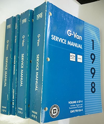 G- Van 1998 Service Manual volumes 1, 2, 3 and 4 GMT/98-G6