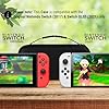 Orzly Switch Tasche für Nintendo Switch/Switch OLED und Switch Zubehör - Stoßfeste Tragetasche - Harte Schutzhülle, Reisetasche mit Aufbewahrung für Konsole, Joycons, Zubehör und Spiele - Schwarz