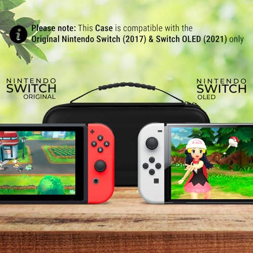 Orzly Estuche de Transporte Compatible con Switch OLED y Consola Switch Original - Estuche Protector de Viaje portátil rígido con Bolsillos de Almacenamiento - imagen 2