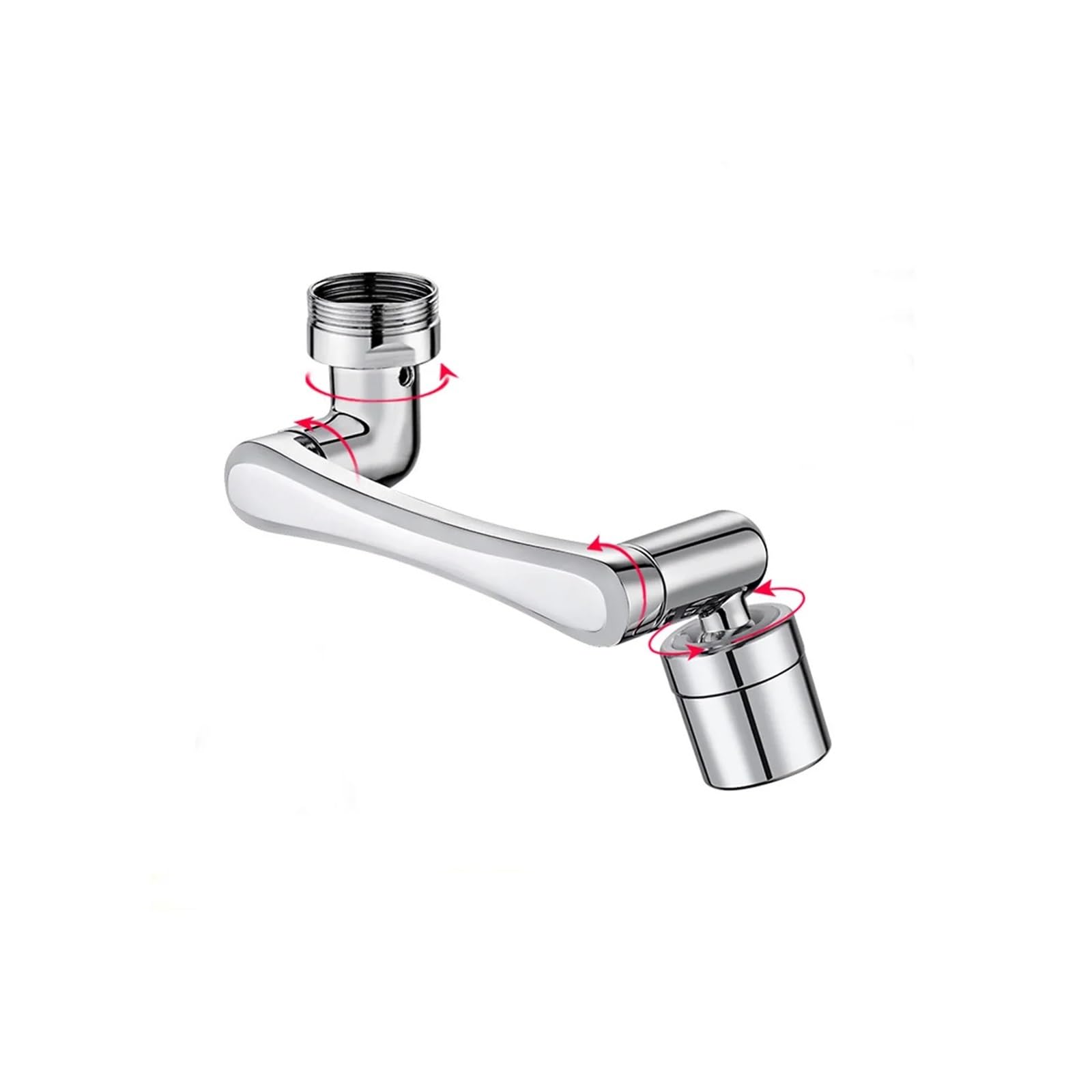 1080° Universal Rotation Faucet Extender Sprayer Head Kitchen Robot Arm Extension Faucets Mixer Aerator Bubbler Water Tap Nozzle(B)
