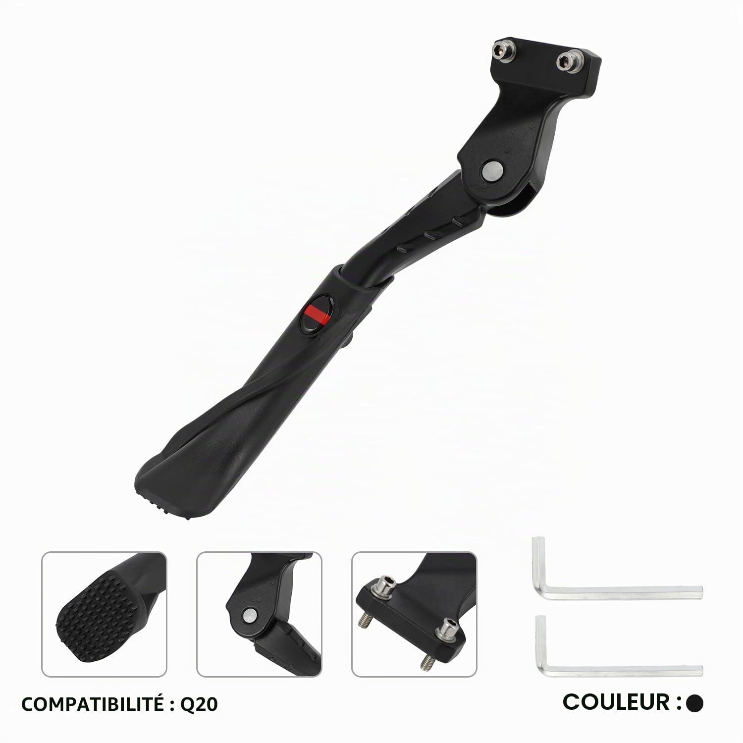 Béquille Latérale de Moto pour Vélo Électrique Engwe M20 E-Bike | Compatible avec Engwe M20