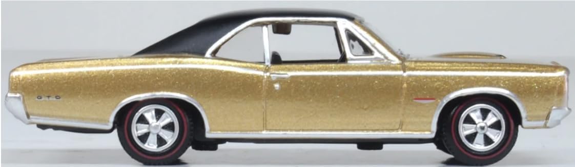 Diecast 1966 Pontiac GTO Martinique Bronze and Black 1:87 Scale 87PG66003