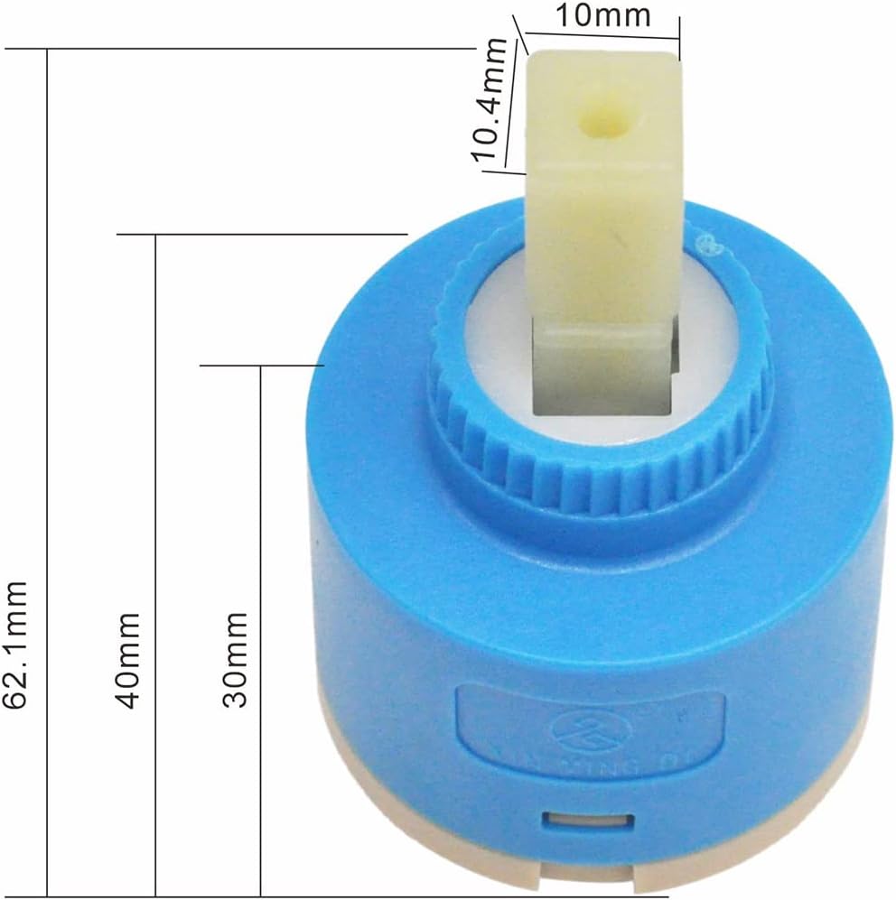 40mm MING DI Diameter Low Torque Ceramic Cartridge Without Distributor,Replacement for Single Handle Kitchen Basin Shower Faucet ，Ceramic Faucet Valve