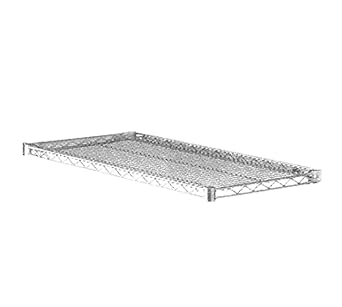 Metro A1860NC Super Adjustable Super Erecta Chrome Plated Steel Wire Shelf, 600 lb. Capacity, 1" Height x 60" Width x 18" Depth Pack of 2
