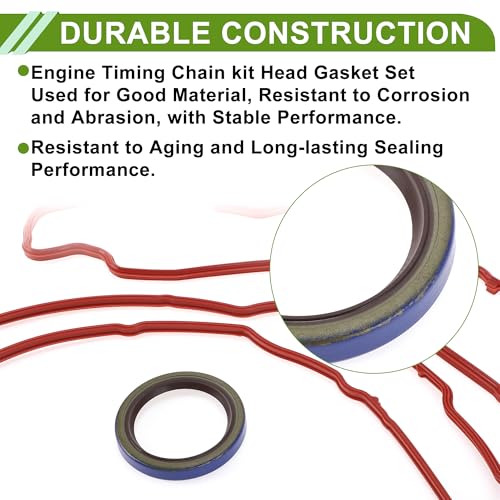 Image of No.JV5051 /TCS21200 Timing Cover Gasket Set for FORD EXPEDITION 5.4L 2005-2012 Long-lasting Sealing Engine Timing Cover Gasket 1 Set