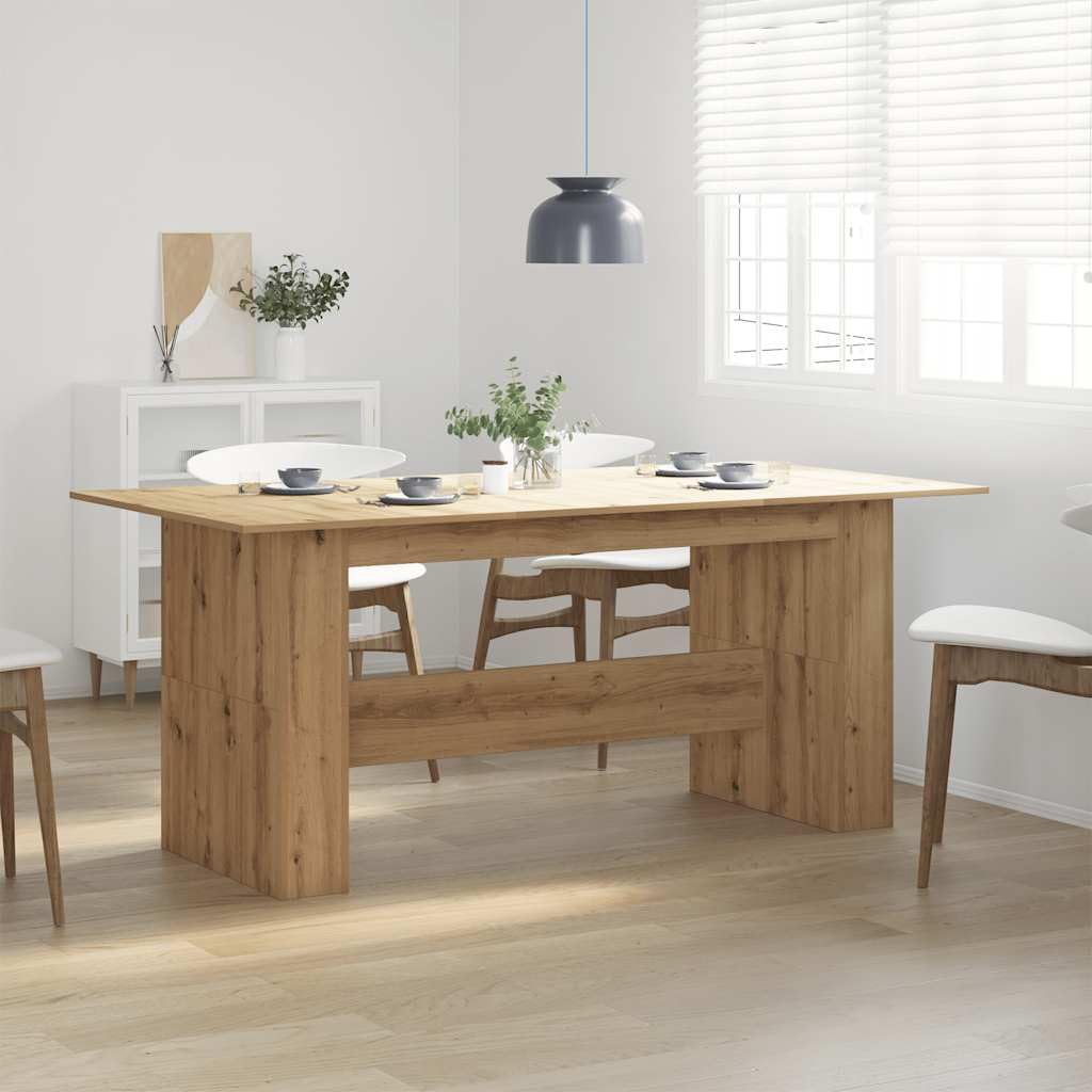 Table à manger en chêne artisanal pour réunir la famille autour de moments chaleureux