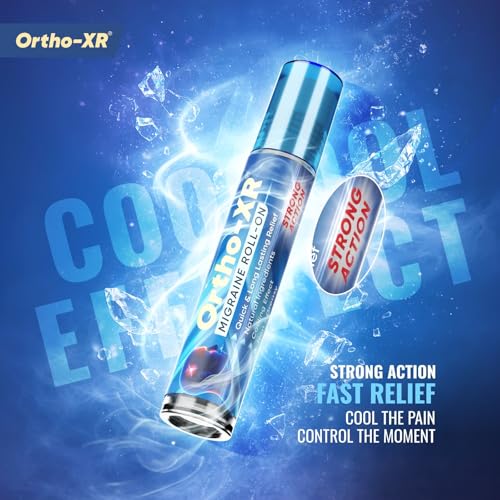 Image of Ortho XR Ayurvedic Migraine Roll-On for Fast Relief from Migraine, Headache & Sinus Pain | Strong Cooling Formula | Ideal for Family Use - (Pack of 3)
