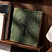 Vintage Photo Album 4x6 Leather Scrapbook Album with Writing Space 120 Photos & 30 Sheets DIY Paper Memory Albums Book for Anniversary Travel Vacation Family Tree, Green
