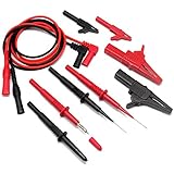 prüfspitzen kfz Insulation Piercing Clip Set, akzeptiert Banana Bananen Stecker führt mit rigis Insulation Sleeve Nadel (Dia.1 mm) können leicht durchdringen die Oberfläche von Kabel-aber nicht zerstören ist es