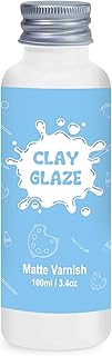 100ml Air Dry Clay Glaze, Air Dry Clay Varnish Can Not Only Used to Prevent Clay Cracking, Scratches, and Wear, Polymer Clay Glaze Can Also Having a Matte Glaze Effect (Matte)