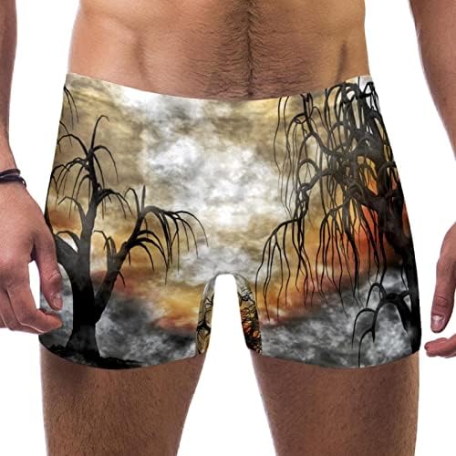 Jammers for Men, Mens Swim Briefs, Comfortable, Geometric Pattern Artistic Purple Pink