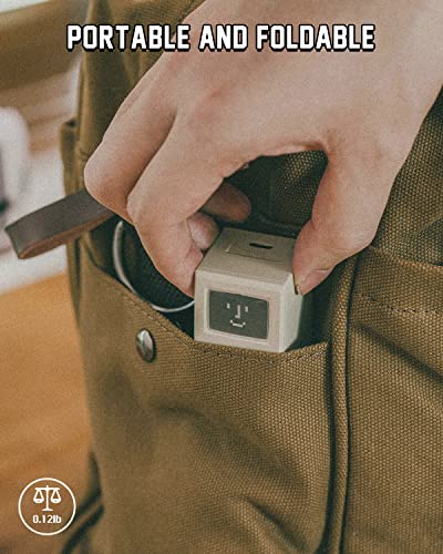 Image of SHARGE USB C Charger, Retro 35 Power Display Fast GaN Charger with Display, 35W Foldable for iPhone 17 /16 /15 Pro Max /13, iPad, Galaxy, Google Pixel Gifts Idea