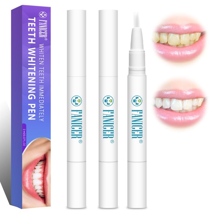 Image of 3 pcs Teeth Whitening Pen for Teeth, Teeth Whitening Essence Pen, Teeth whitening Professionally Formulated, Mint Flavor, No Sensitivity, Showcasing a Perfect Smile