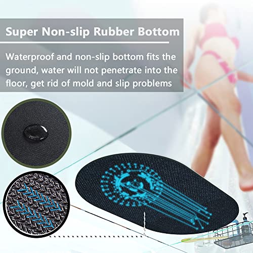 2-teiliges Badematten-Set, super saugfähige Badematte, schnell trocknend, dünne Badezimmermatten, rutschfeste Unterseite… – Bild 7