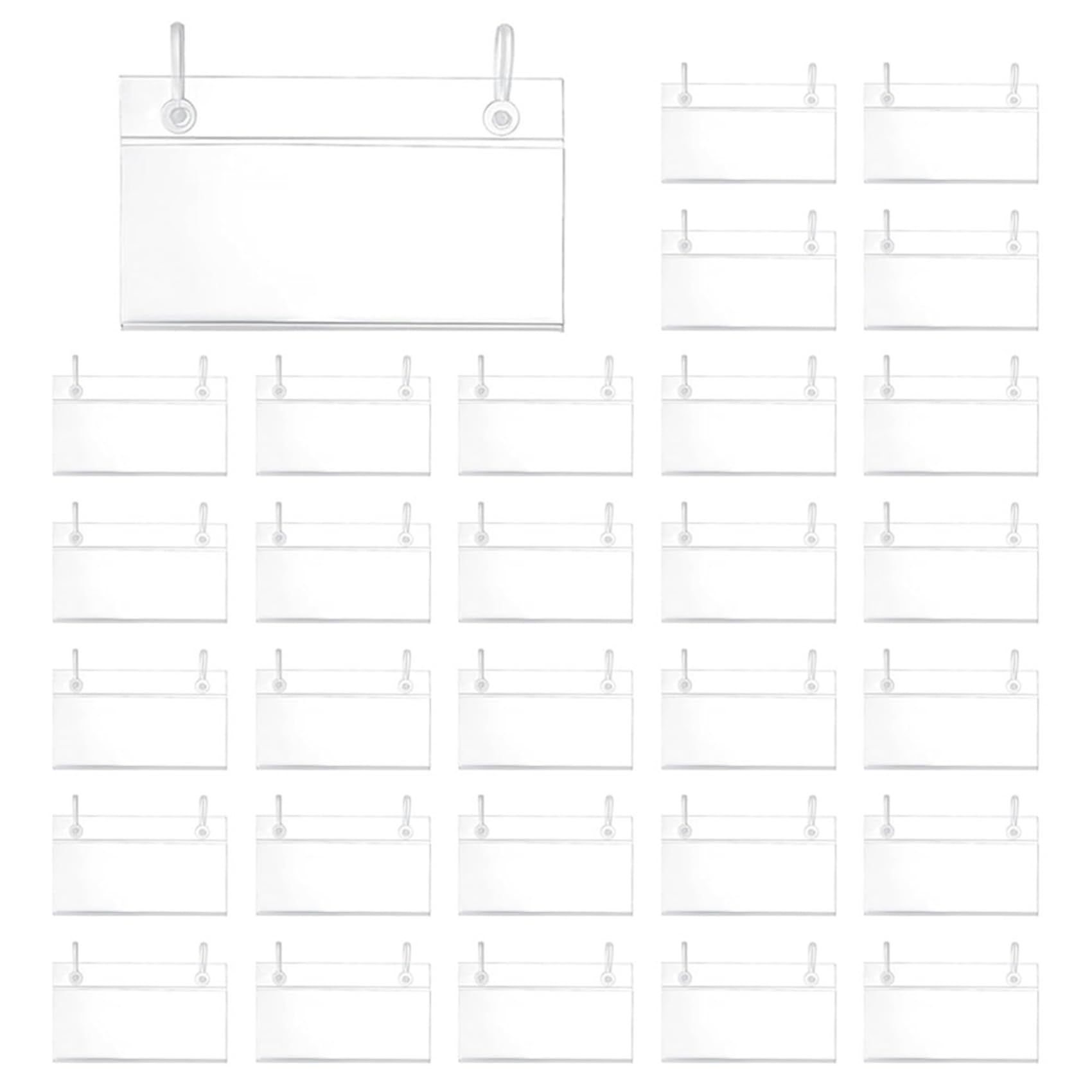 Porte-étiquette pour étagères transparent et robuste pour une gestion de stock fluide