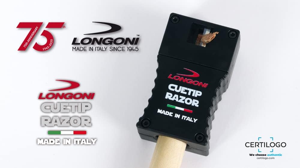 Longoni Billiard Pool Cue Tip Razor Edger Trimmer Shaper Scuffer : Sports & Outdoors