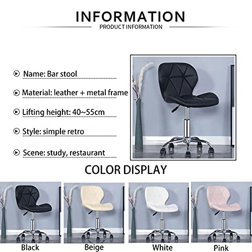 Assise en cuir de haute densité pour tabouret ergonomique noir - 6