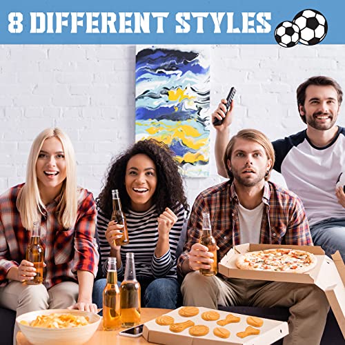 Hoolerry 8 Pcs Ball Shape Cookie Cutters Set 3D Football, Basketball, Volleyball, Soccer, Tennis Cookie Cutters Stamps for Sport Themed DIY Party Baking and Decoration Supplies