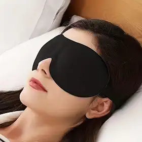 D Máscara de dormir de ioga para viagens - poliéster confortável e respirável, design sem narinas, ideal para meditação, relaxamento e presentes para o dia da mulher, dia das mães, dia dos namorados