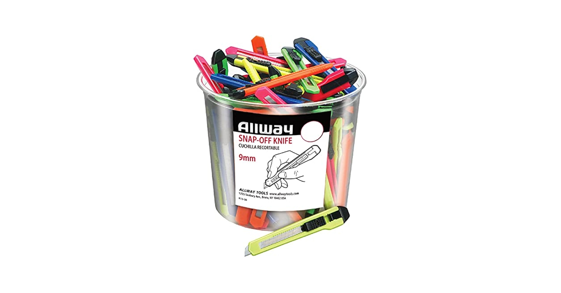 Allway 5 in. 13 Point Snap Knife Assorted 1 pk - Wallpaper