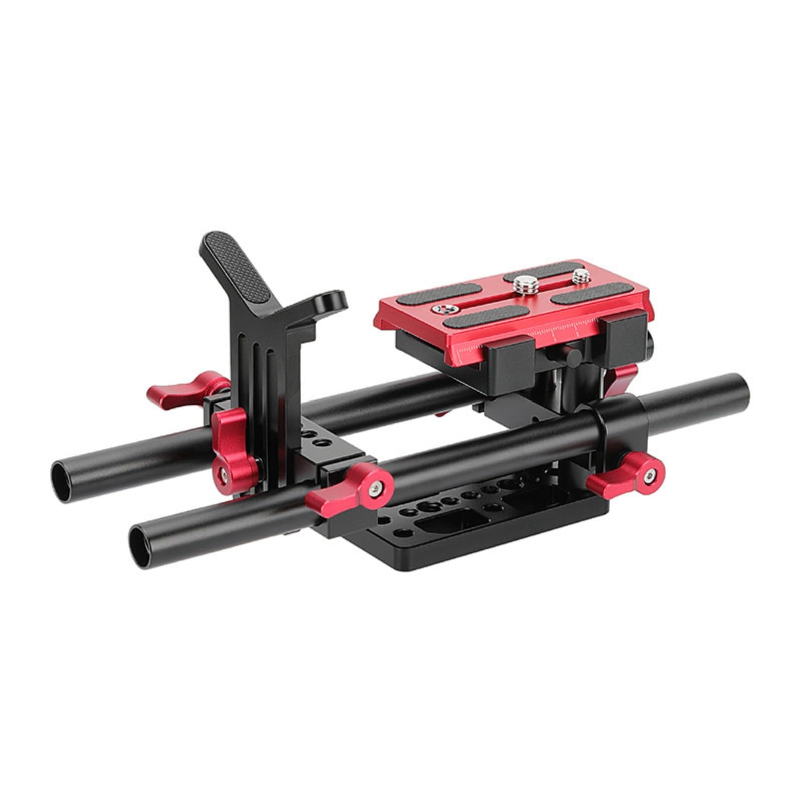 DSLR - Supporto a spalla per obiettivo a sgancio rapido, supporto per treppiede da 1/4 3/8 a vite per fotocamere DSLR