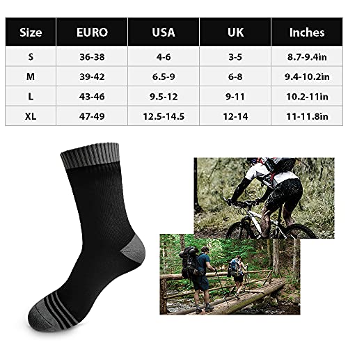 Baugger Meias respiráveis à prova d'água para homens, mulheres, esportes ao ar livre, caminhadas, e