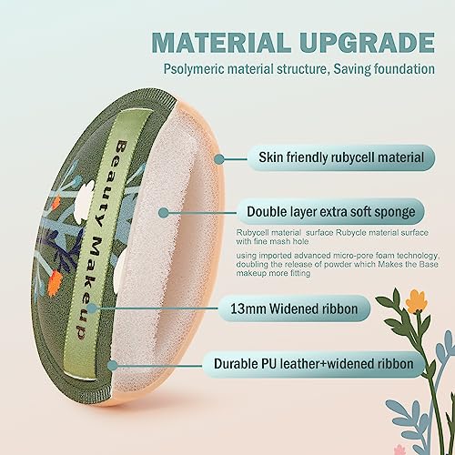 CORNERIA Großer Makeup Schwamm 3PCS, Super Soft Makeup Beauty Blender Schnelles Auftragen von Makeup in 3s, Nasses Trockenes Makeup Werkzeug Puderquasten für flüssige Foundation, loser Puder