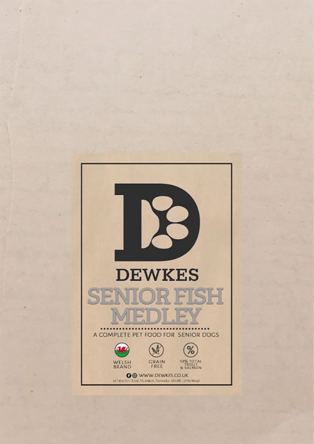Dewkes Grain Free range: Dry Hypoallergenic Dog Food (Fish Medley Senior)