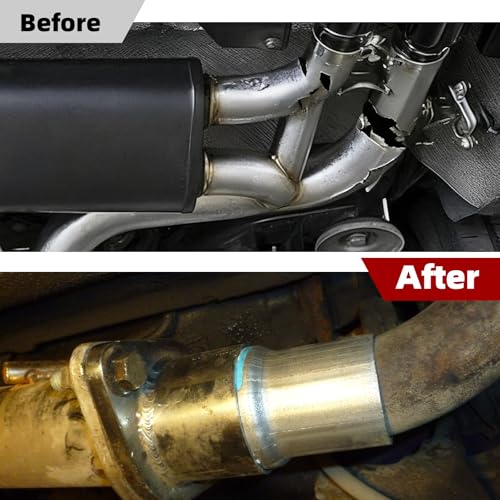 Image of A-KARCK Exhaust Adapter Connector 1.5 inch ID to 2 inch ID, Exhaust Pipe Reducer 4 inch Overall Length 304 Stainless Steel