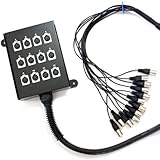 Connecteurs nickelés 30 m Box Câble multipaire XLR Loom Serpent Câble – 12 Way