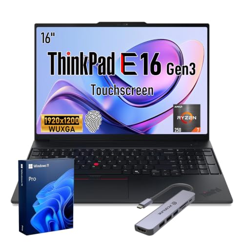 Lenovo ThinkPad E16 Gen 3 AMD Ryzen 7 250 16GB DDR5 + 512GB Business Laptop - image 1