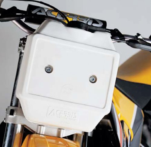 Acerbis Front Auxilary Fuel Tank - 10in. x 9.5in. x 3in. - White - .8 gal. 2044020002