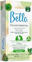 FOLHAS PRONTAS PARA DEPILAÇÃO FACIAL CHÁ VERDE E AVEIA DEPIL BELLA 16FLS