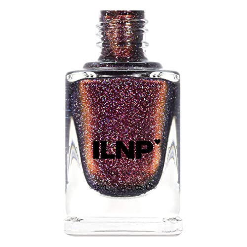 Image of ILNP Bardot - Deep Mahogany Red Holographic Nail Polish