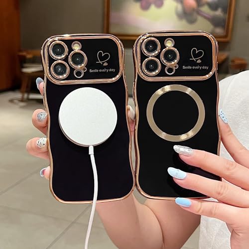 Coque iPhone 13 Pro Max antichoc fine vague noire MagSafe - 4