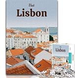 Visita Lisboa - Rompecabezas para Adultos 1000 Piezas, Juguetes educativos, antiestrés, Aptos para decoración de Escritorio, 38x26cm