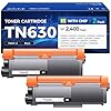 TN630 – Cartucho de tóner negro, paquete de 2 unidades, compatible con Brother TN-630 TN660 TN-660 HL-L2380DW HL-L2320D HL-L2340DW DCP-L2540DW MFC-L2700DW MFC-L2720DW HL-L2300D HL-L23 60DW MFC-L2740DW