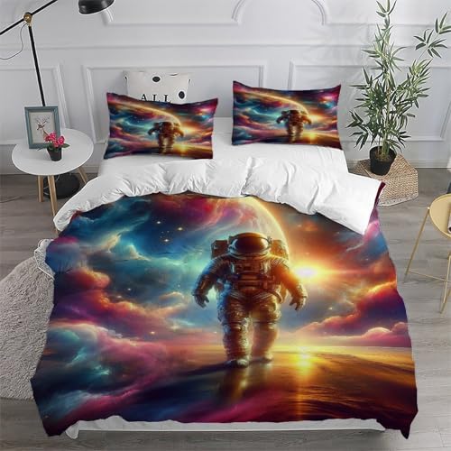 Housse de couette space themes en microfibre respirante à fermeture éclair - 6