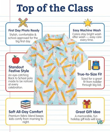 Image of Unique Baby Moisture Wicking Kids Polo Shirts for Toddler Boys Polo Shirt