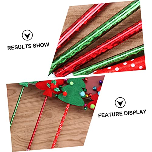 Plumas de brillantina navideñas DOITOOL en plástico ligero de 10 piezas 3