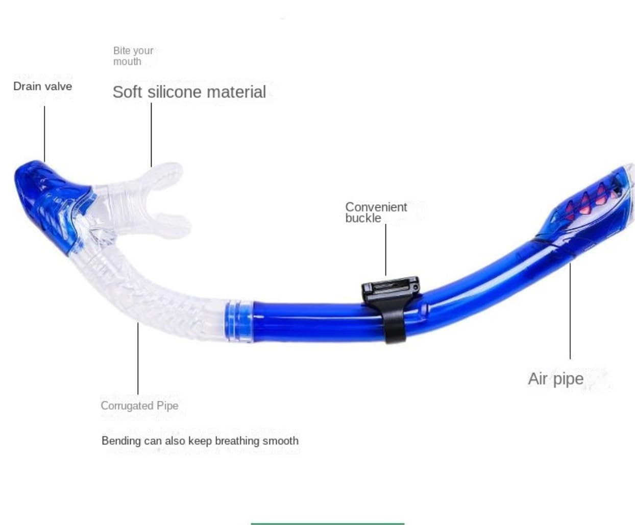 Máscara Snorkel Máscara Buceo Premium Snorkel Set Máscara De Buceo para Adultos Natación Gafas Dry Equipo de Snorkel