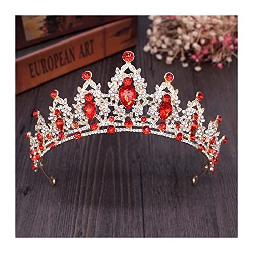 Tiara de novia corona de corazón accesorios para el cabello de boda diadema de pedrería y cristal