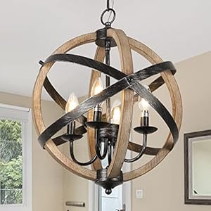 Farmhouse Chandelier Light Fixtures,4-Light Dining Room Light Fixtures Height Adjustable,Rustic Wood Light Fixtures Ceiling Hanging for Kitchen, Living Room, Hallway, Bedroom, Foyer,Entryway Farmhouse Chandelier Light Fixtures4 Light Dining Room Light Fixtures Height AdjustableRustic Wood Light Fixtures Ceiling Hanging for Kitchen Living Room Hallway Bedroom FoyerEntryway