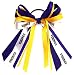 Custom Mascot Multi Streamer Hair Bow, Made in the USA, Pick your Mascot Colors, Only White Pony Band or French Clip