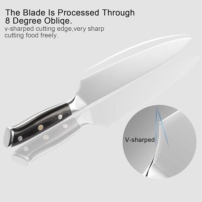 Set de Cuchillos de Cocina 8 Piezas Acero Inoxidable miniatura 4