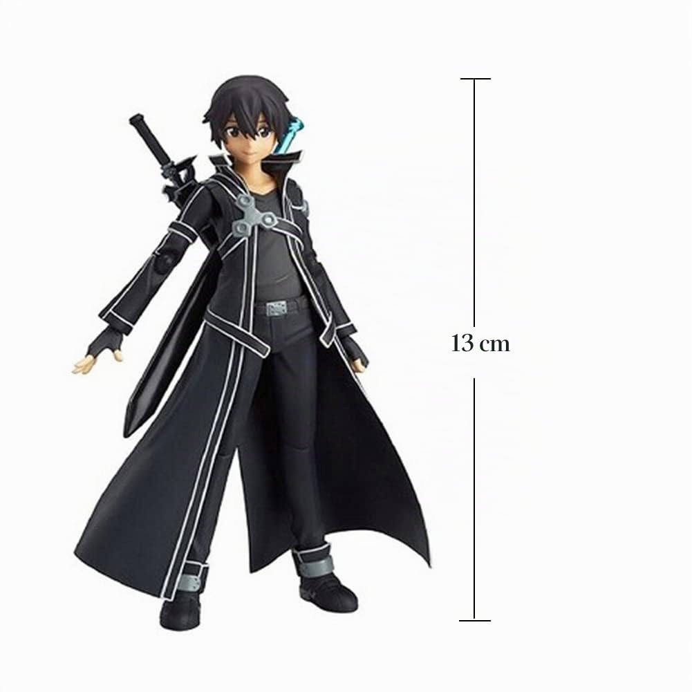 Yuuki Asuna e Kirito Movable Figures 13 cm Handmade parti intercambiabili anime Action Figure Statua Collezionismo Desktop Decorazione Regalo per i fan