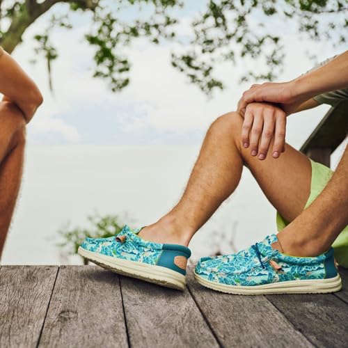 Hey Dude Men's Wally Fish Camo | Men's Shoes | Men Slip-on Loafers | Comfortable & Light-Weight4
